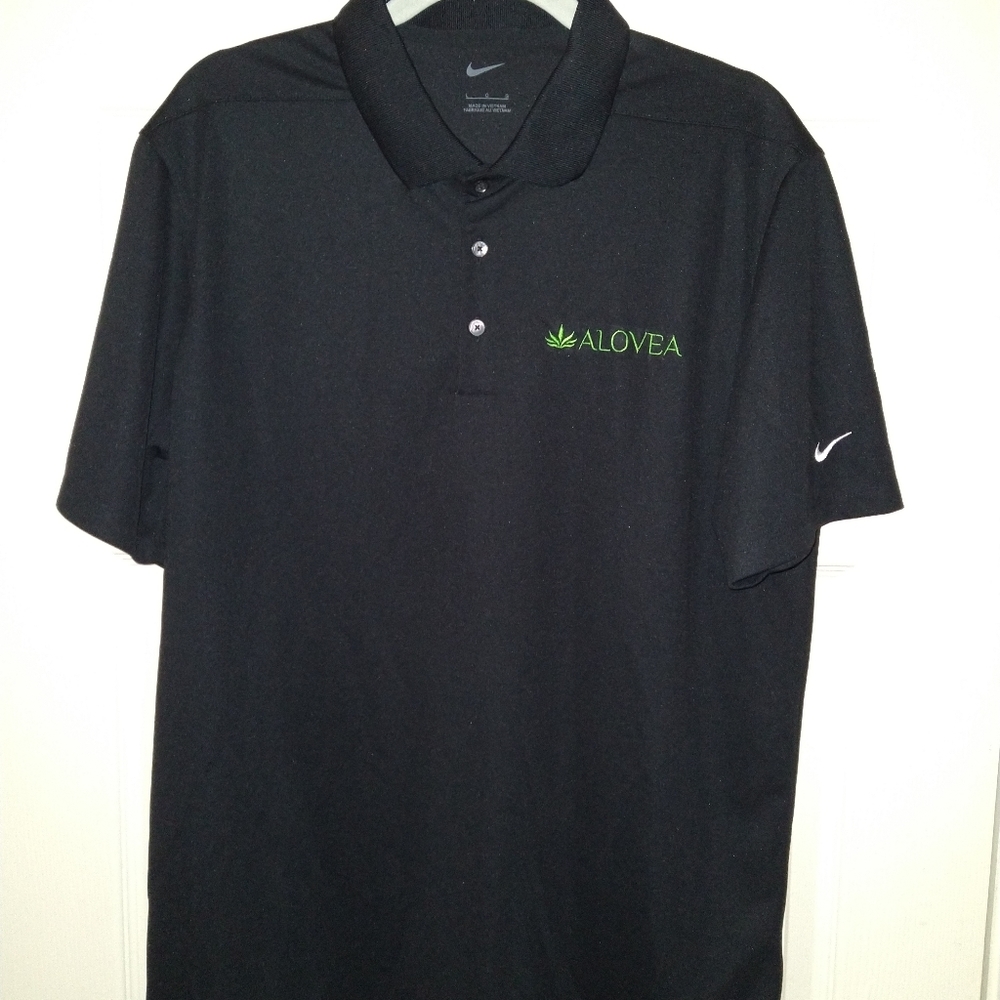 Nike Black Short Sleeve Polo Shirt Men's sz Large
